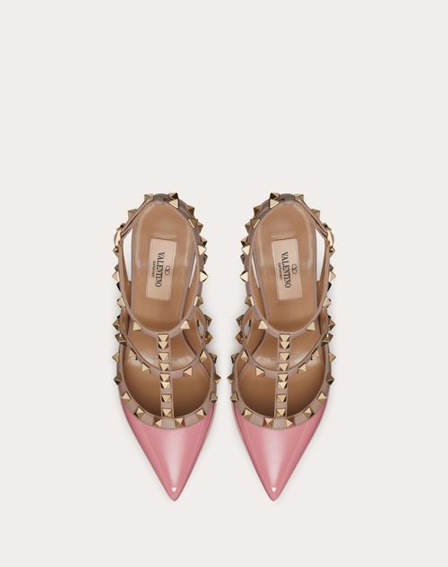 Patent Rockstud Caged Pump 100mm for Black/poudre | Valentino TH