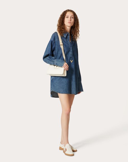 Valentino - Chambray Denim Dress - Denim - Woman - Denim