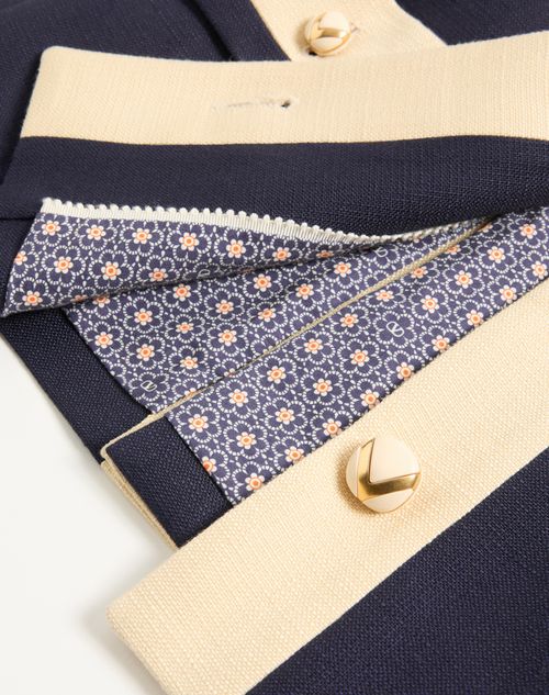 Valentino - Caban - Provence Blue/birch - Woman - Jackets And Blazers