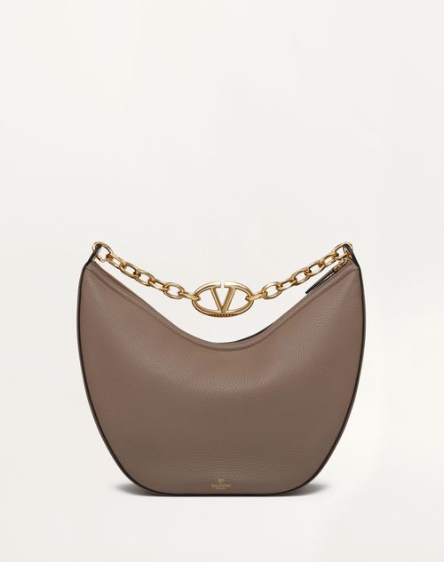 Vlogo Moon Medium Grainy Calfskin Hobo Bag With Chain for Vlogo Moon Medium Grainy Calfskin Hobo Bag With Chain for