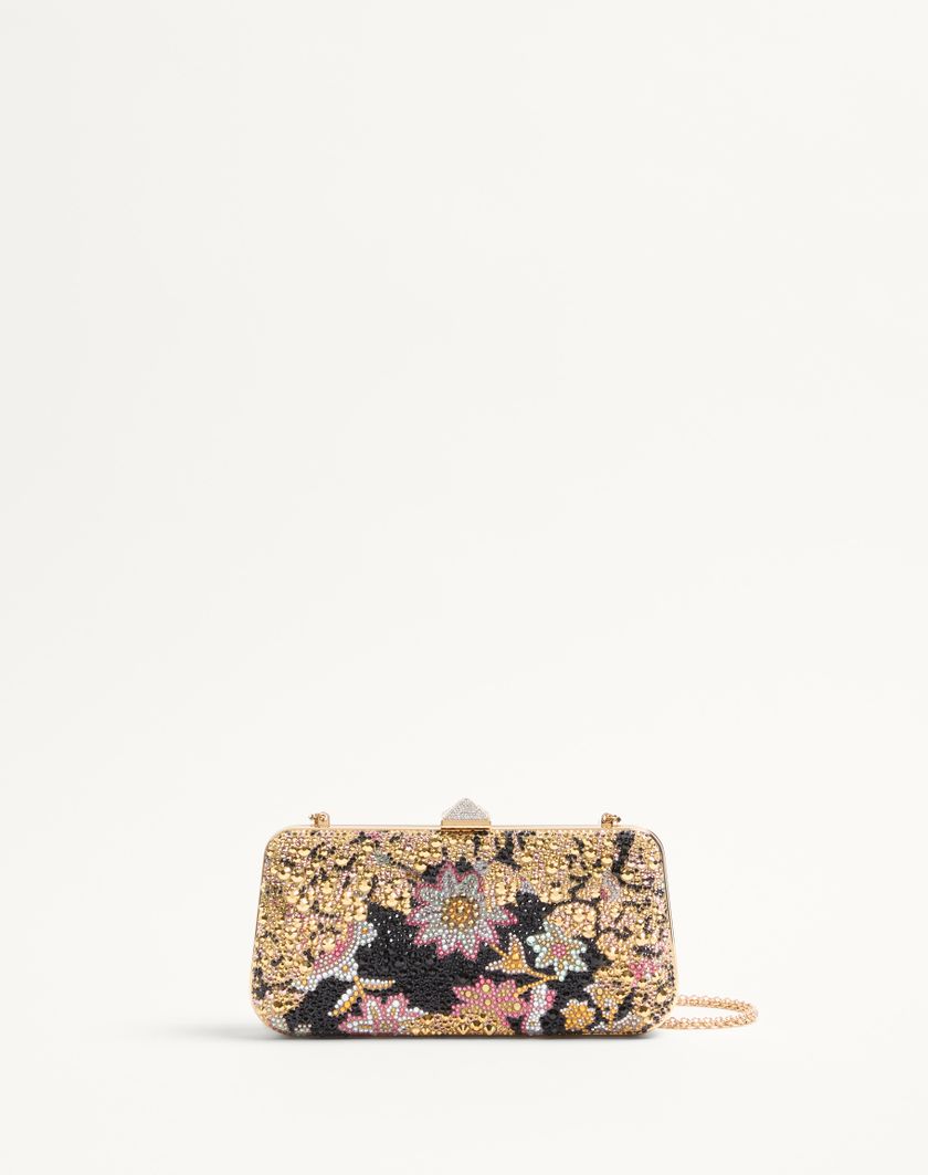 Valentino Handbags Minaudiere Carry Secrets Con Strass Motivo Apres L'hiver per Donna in Multicolor | Valentino IT