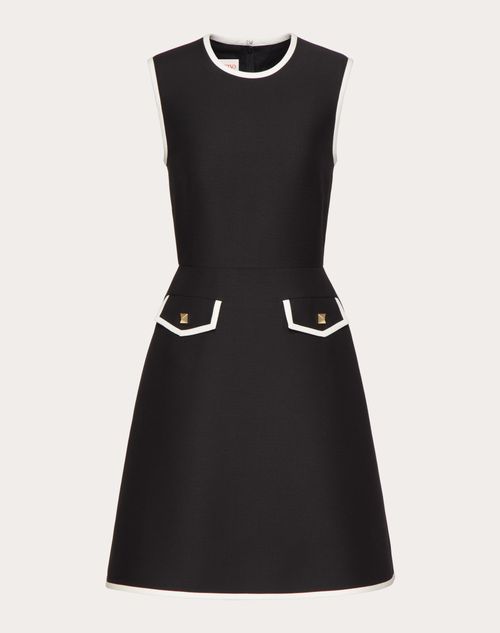 Valentino - Crepe Couture Dress - Black/ivory - Woman - Woman Ready To Wear Sale