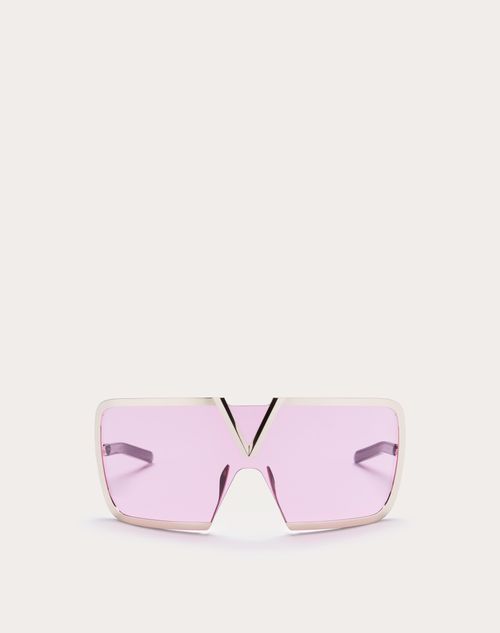 Valentino - V - Romask Iconic Oversized Mask - Gold/pink - Unisex - Eyewear