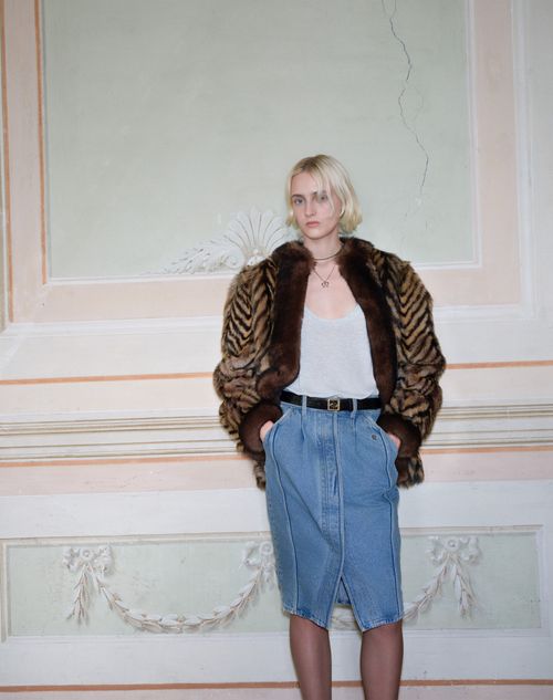 Valentino - Valentino Shearling Caban - Beige/brown - Woman - Coats And Outerwear