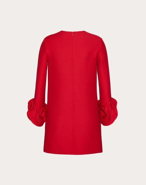Valentino - Kurzes Crepe Couture Kleid - Rot - Frau - Damen Sale-kleidung