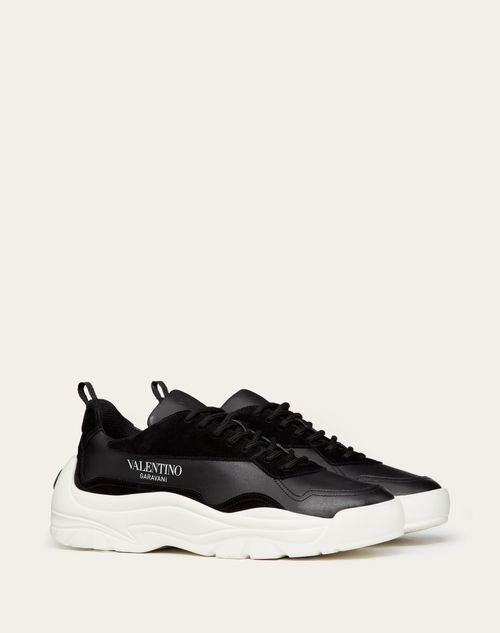 Valentino Garavani - Gumboy Calfskin Sneaker - Black - Man - Gumboy - M Shoes