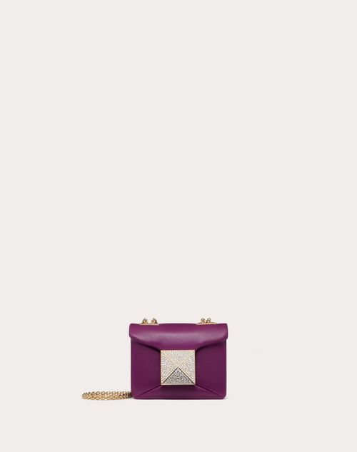 Romanstud Mini Crystal Crossbody in Pink - Valentino Garavani