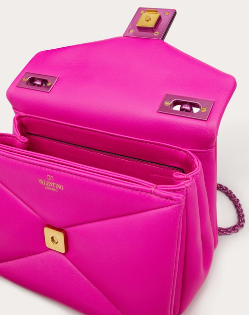 VALENTINO GARAVANI: Letter Bag in leather - Pink