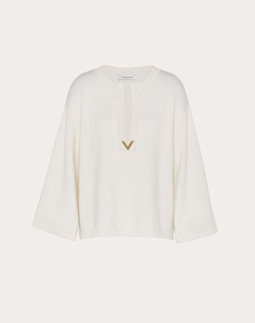 Valentino v logo sweater hot sale