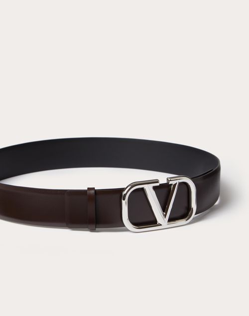 Valentino Garavani Vlogo Signature Belt in Ombré Cowhide Man Black 110