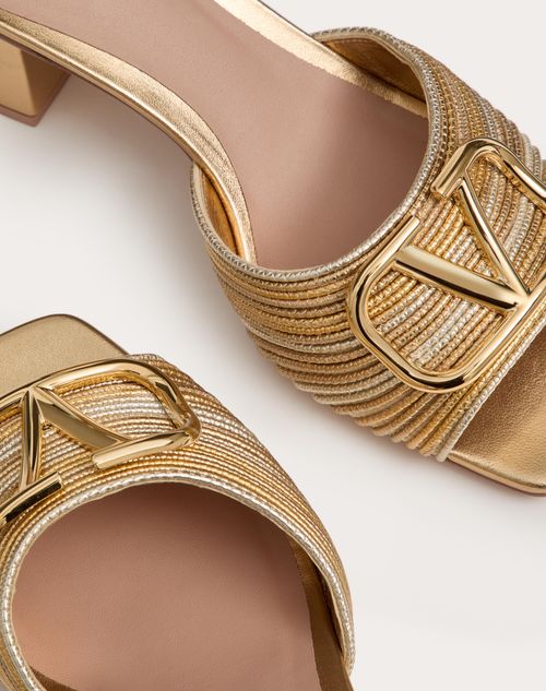 Valentino v logo sandals online