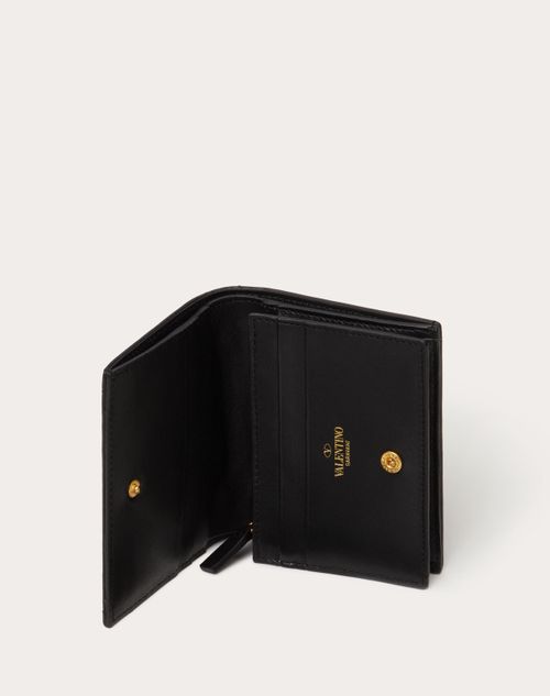 Valentino Garavani Roman Stud Flap Napa Wallet