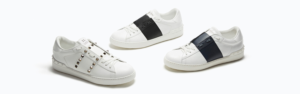 valentino trainers silver