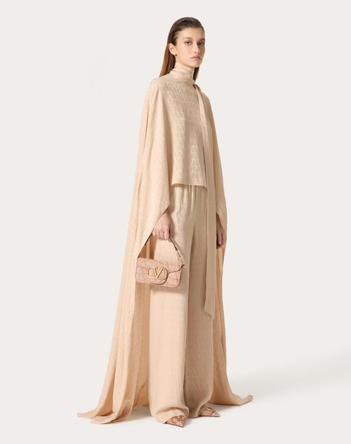 Valentino - Toile Iconographe Silk Jacquard Top - Poudre - Woman - Ready To Wear