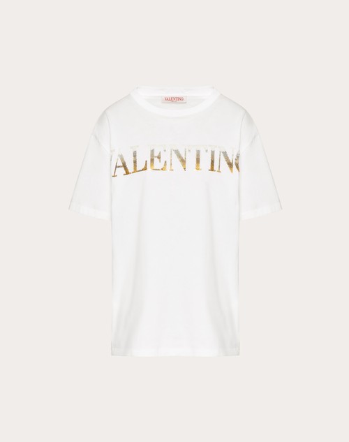 エンブロイダリー ジャージーtシャツ for 女性 インチ ホワイト | Valentino JP