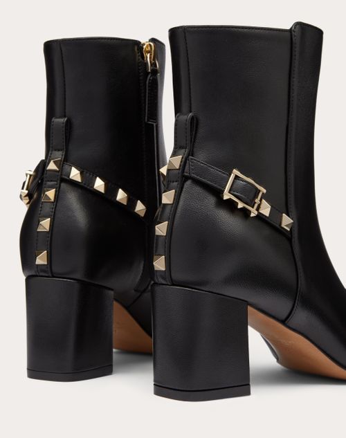 Valentino Garavani - Rockstud Nappa Ankle Boot 60mm - Black - Woman - Boots