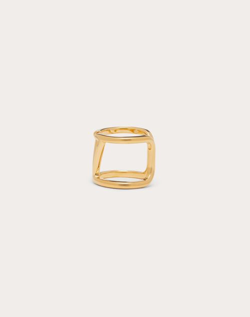 Valentino V Logo Ring - Size 6.5  Rent Valentino jewelry for $55/month