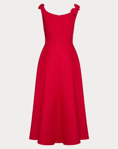 Valentino - Embroidered Crepe Couture Dress - Red - Woman - Woman Ready To Wear Sale