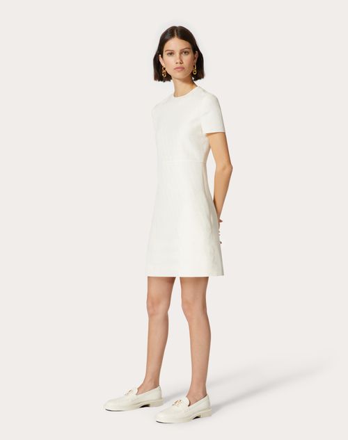 Valentino - Vestido Corto Toile Iconographe De Crepe Couture - Marfil - Mujer - Vestidos