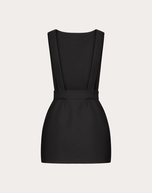 Valentino - Robe Courte En Texture Sablé - Noir - Femme - Prêt-à-porter Femme