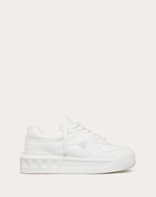 Valentino Garavani - One Stud Xl Nappa Leather Low-top Sneaker - White - Man - Trainers