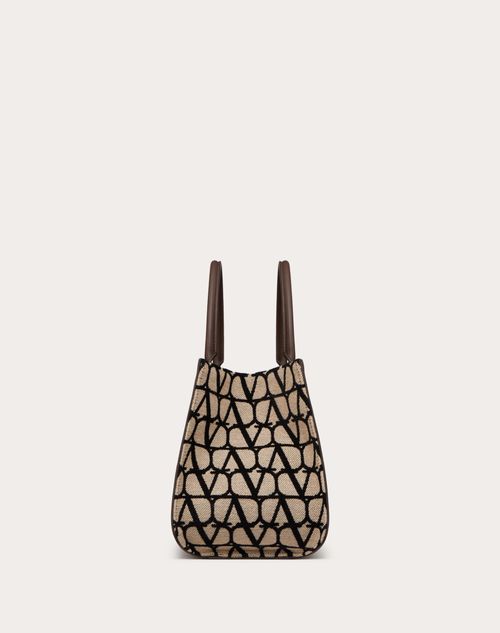 Medium v logo leather tote bag - Valentino Garavani - Women