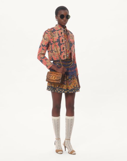 Valentino - Shirt In Mussola Cachemire Voyage Imaginaire - Multicolour - Woman - Shirts & Tops