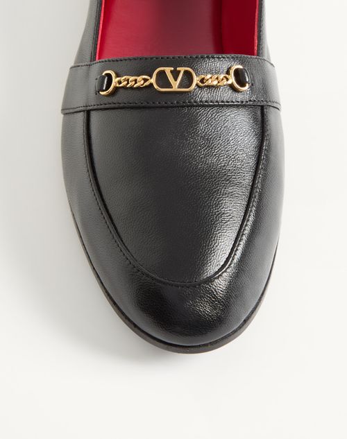Valentino Garavani - Étudiant Nappa Leather Loafer - Black - Woman - Loafers