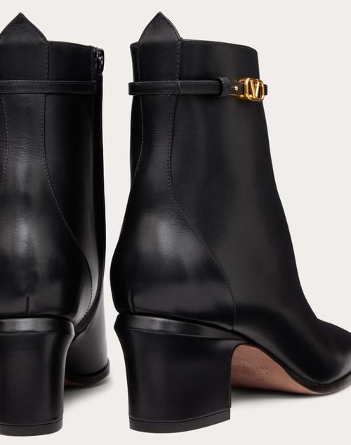 Buy Black Signature Leather Smart Ankle Boots from Next Luxembourg