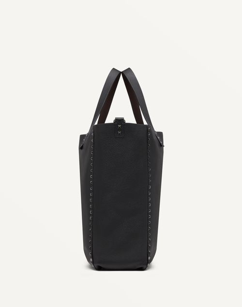 VALENTINO ブラックスタッツダッフルかコート - ジャケット