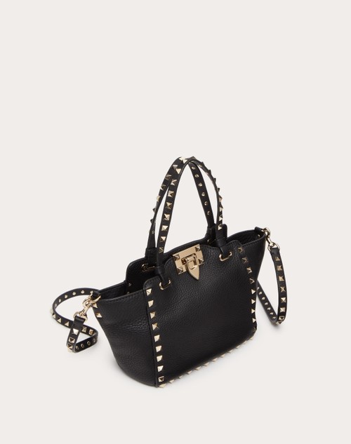 Valentino Garavani Rockstud Mini Tote in Black