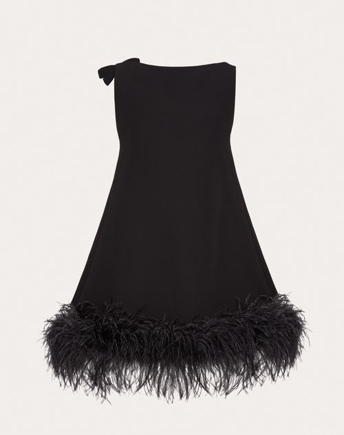 Valentino - Vestido Corto De Structured Couture - Negro - Mujer - Vestidos