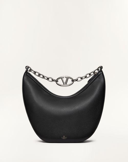 Vlogo Moon Medium Grainy Calfskin Hobo Bag With Chain for Vlogo Moon Medium Grainy Calfskin Hobo Bag With Chain for