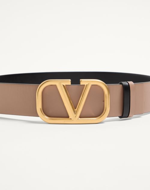 Reversible Vlogo Signature Belt In Glossy Calfskin 40 Mm for