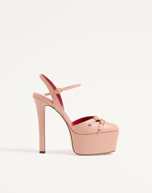 Valentino Garavani - Zapatos Crasher De Cabritilla Con Plataforma Y Tacón De 145 mm - Rosa - Mujer - Salones