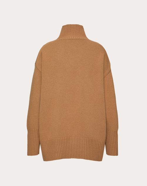 Valentino - Wool Sweater - Camel - Woman - Knitwear