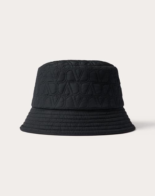 Valentino Garavani - Toile Iconographe Quilted Bucket Hat - Navy - Man - Hats And Gloves