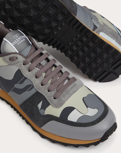 ROCKRUNNER CAMOUFLAGE TRAINERS IN NAPPA FABRIC