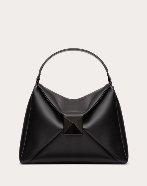 Valentino Garavani - One Stud Nappa Leather Maxi Hobo Bag - Black - Woman - Shoulder Bags