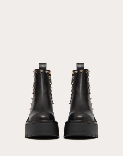 Uniqueform Calfskin Ankle Boot 85 Mm for Woman in Black | Valentino US