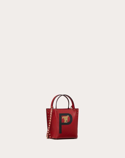 Valentino Garavani Women's Rockstud Pet Customizable Tote Bag - Red - Totes