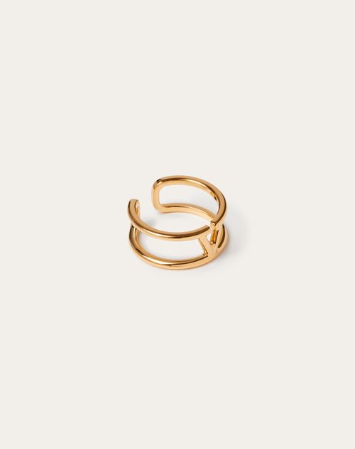 Valentino Garavani - Vlogo Signature Metal Ring - Gold - Man - Jewellery