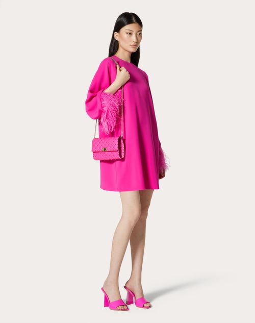 Valentino Garavani - Crossbody Bag Rockstud Spike Im Pochette-stil Aus Nappaleder - Pink Pp - Frau - Schultertaschen
