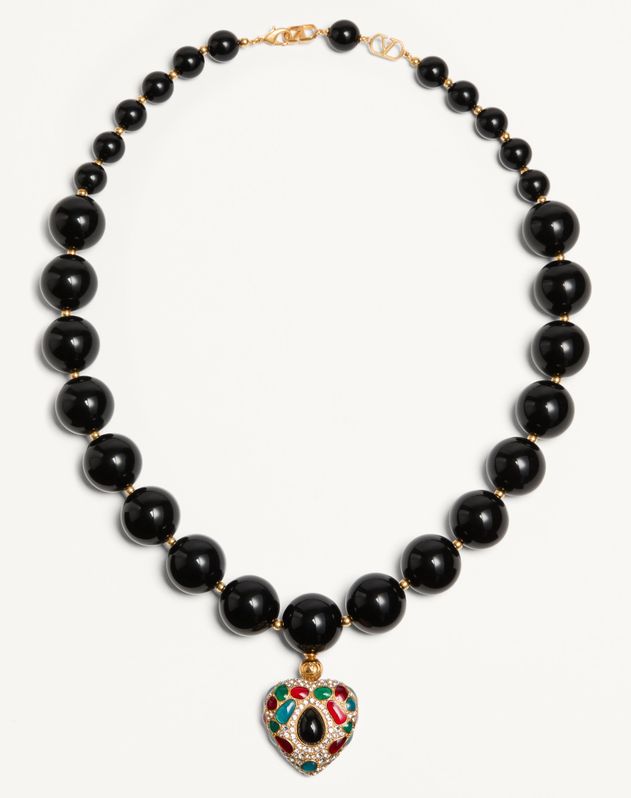 【Valentino】クール ロイヤル メタル x エナメル ネックレス クール ロイヤルメタル X レジン X エナメル X スワロフスキー