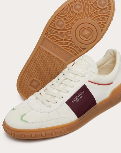 Upvillage Low Top Sneaker In Split Leather And Calfskin Upvillage Low Top Sneaker In Split Leather And Calfskin