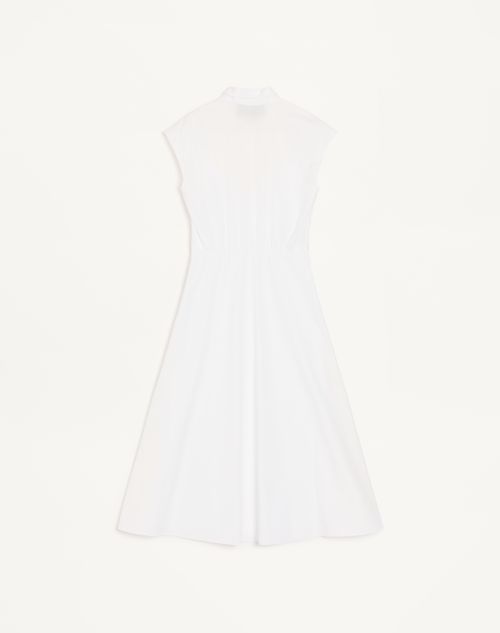 Valentino - Embroidered Poplin Midi Dress - White - Woman - Dresses