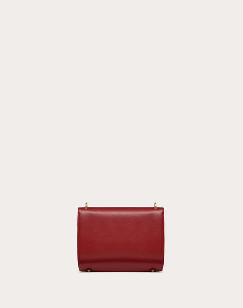 Stud Sign Grainy Calfskin Shoulder Bag for Woman in Rosso Valentino ...