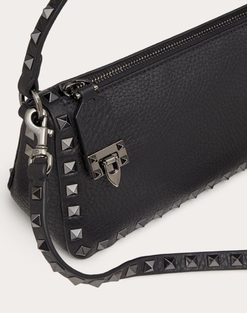 Valentino Garavani Rockstuds Zip Leather Crossbody Bag