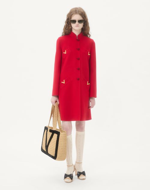 Valentino Garavani - Valentino Garavani Viva Superstar Large Raffia Shopping Bag - Natural - Woman - Totes