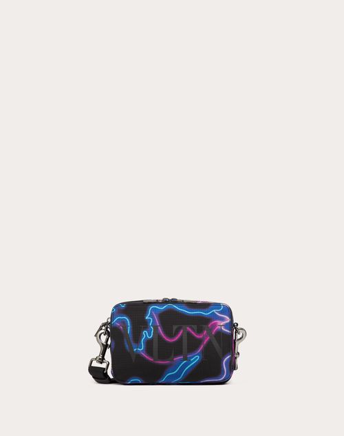 Valentino Garavani - Neon Camou Nylon Crossbody Bag - Black/multicolor - Man - Man Sale